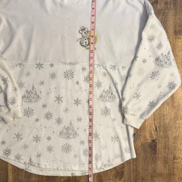 DisneyParks Disneyland Holiday Spirit Jersey Castle Terry 2020 White Unisex XS - Picture 8 of 9